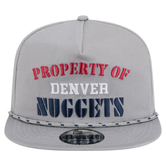 New Era Denver Nuggets Throwback Property Of Golfer Snapback Hat Gray