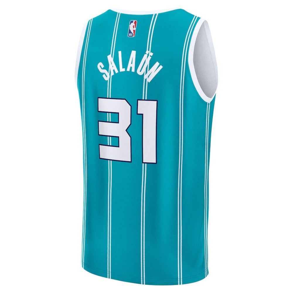Fanatics Tidjane Salaun Charlotte Hornets 2024 NBA Draft Fast Break Player Jersey Icon Edition Teal