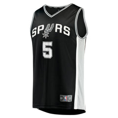 Fanatics Stephon Castle San Antonio Spurs Youth 2024 NBA Draft Fast Break Player Jersey Icon Edition Black