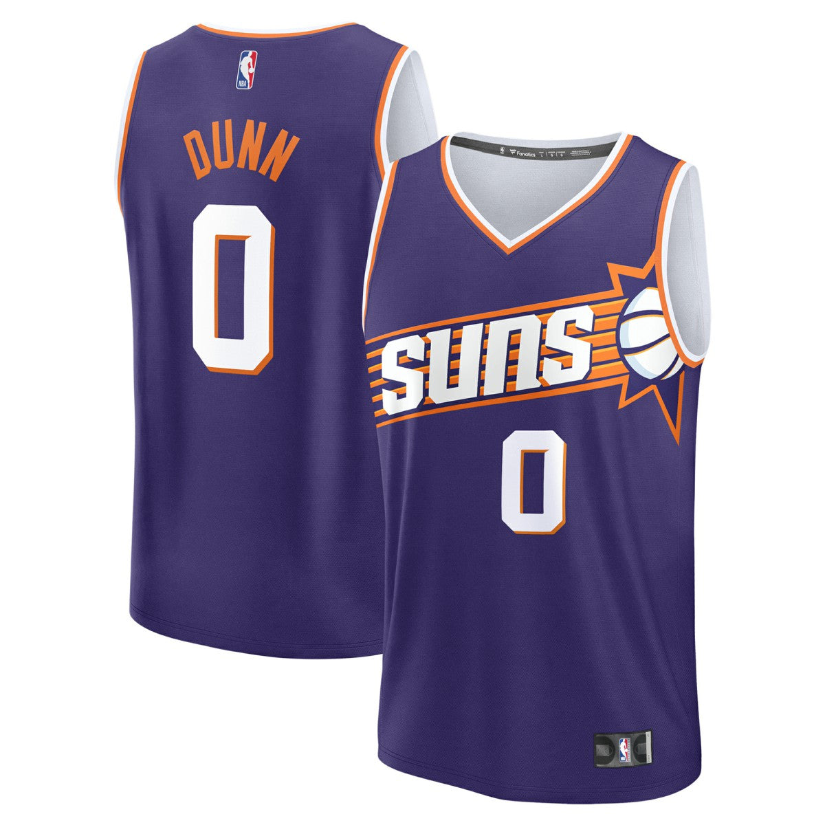 Fanatics Ryan Dunn Phoenix Suns Youth 2024 NBA Draft Fast Break Player Jersey Icon Edition Purple