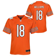Caleb Williams Chicago Bears Youth Game Jersey - Orange - Nike