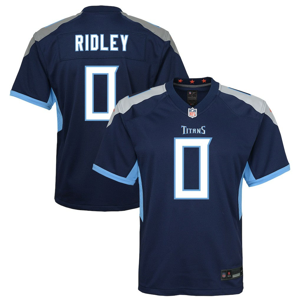 Calvin Ridley Tennessee Titans Youth Game Jersey - Navy - Nike