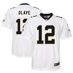 Chris Olave New Orleans Saints Youth Game Jersey - White - Nike