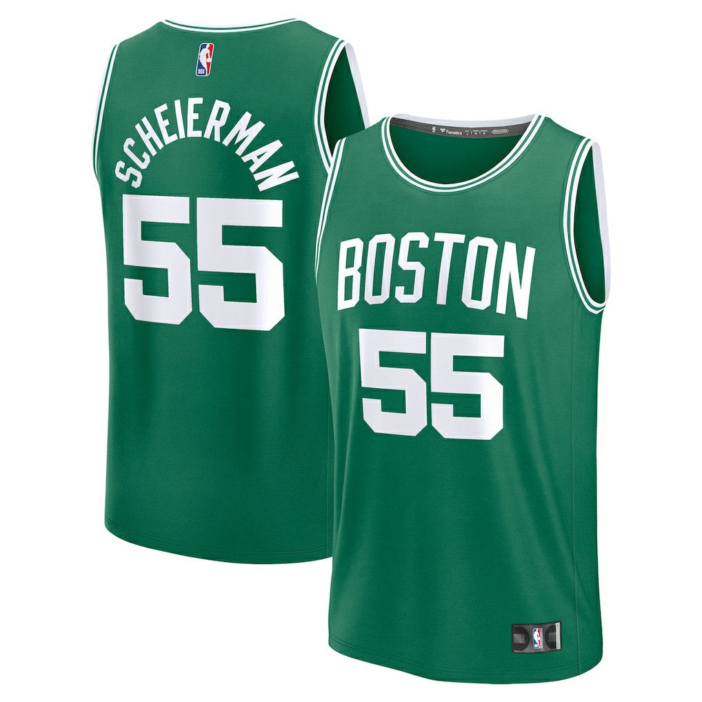 Fanatics Baylor Scheierman Boston Celtics 2024 NBA Draft Fast Break Player Jersey Icon Edition Kelly Green