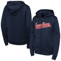 Cleveland Guardians Youth Wordmark Fleece Full-Zip Hoodie Near Me