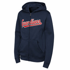 Cleveland Guardians Youth Wordmark Fleece Full-Zip Hoodie Near Me
