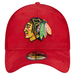 Chicago Blackhawks New Era Active Subtle Camo 39THIRTY Flex Hat - Red | New Era Lifestyle