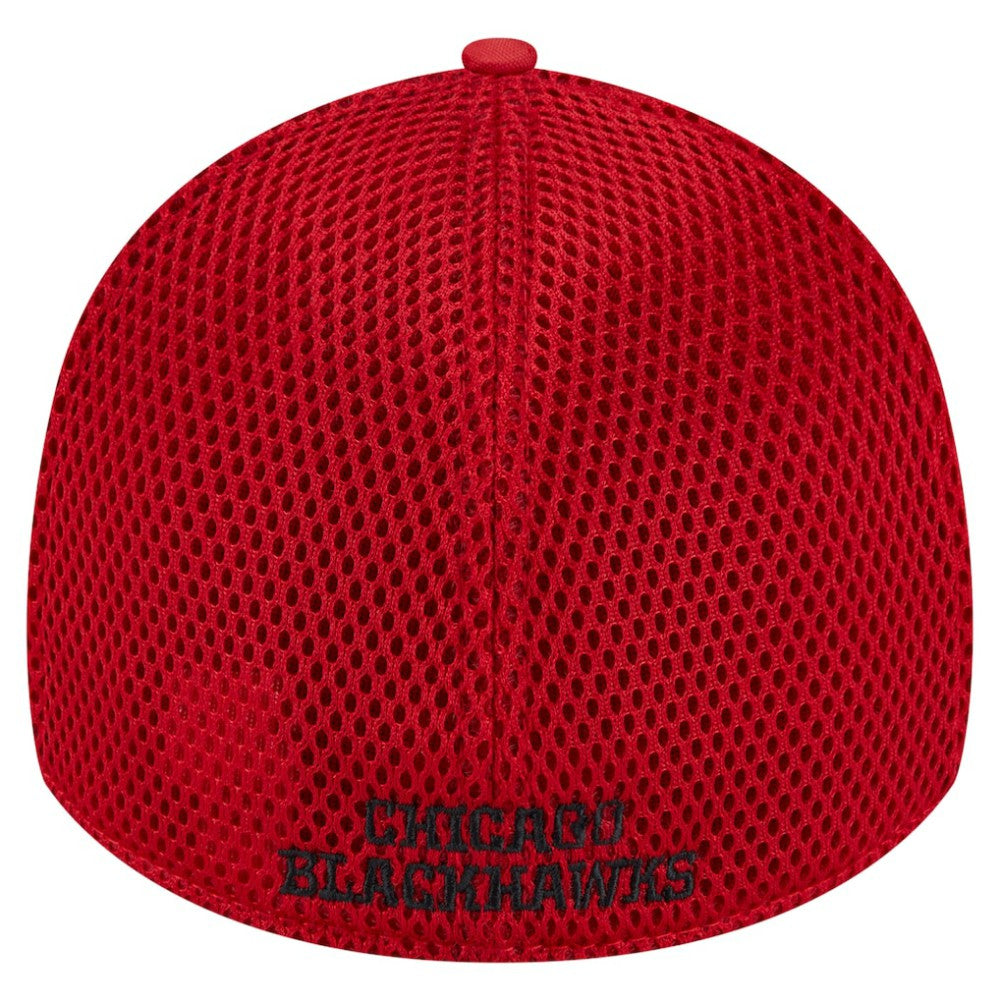 Chicago Blackhawks New Era Active Subtle Camo 39THIRTY Flex Hat - Red | New Era Lifestyle