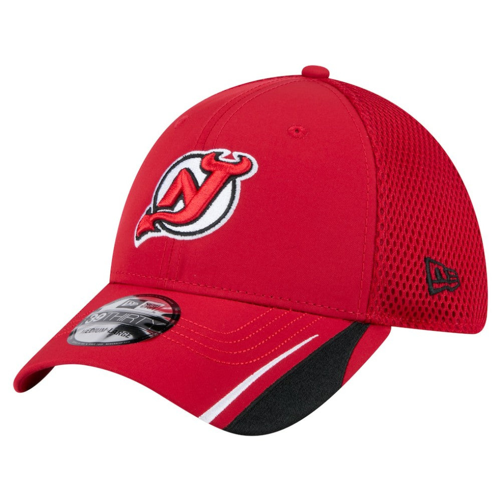 New Jersey Devils New Era Linear Featherweight 39THIRTY Flex Hat - Red | New Era on sale