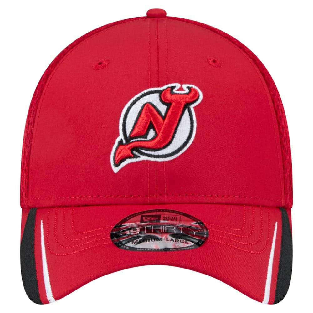 New Jersey Devils New Era Linear Featherweight 39THIRTY Flex Hat - Red | New Era on sale