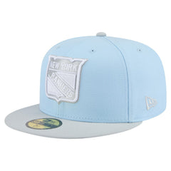 New York Rangers New Era Color Pack 2-Tone 59FIFTY Fitted Hat - Light Blue/Gray | New Era near me