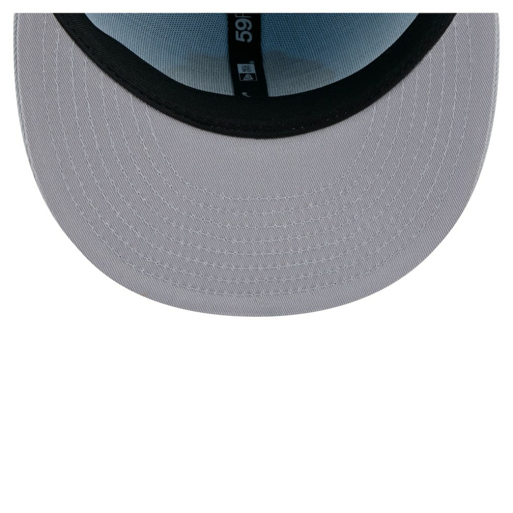 Chicago Blackhawks New Era Color Pack Two-Tone 59FIFTY Fitted Hat - Light Blue/Gray | New Era Clearance