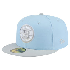 Boston Bruins New Era Color Pack Two-Tone 59FIFTY Fitted Hat - Light Blue/Gray | New Era sale