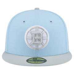 Boston Bruins New Era Color Pack Two-Tone 59FIFTY Fitted Hat - Light Blue/Gray | New Era sale