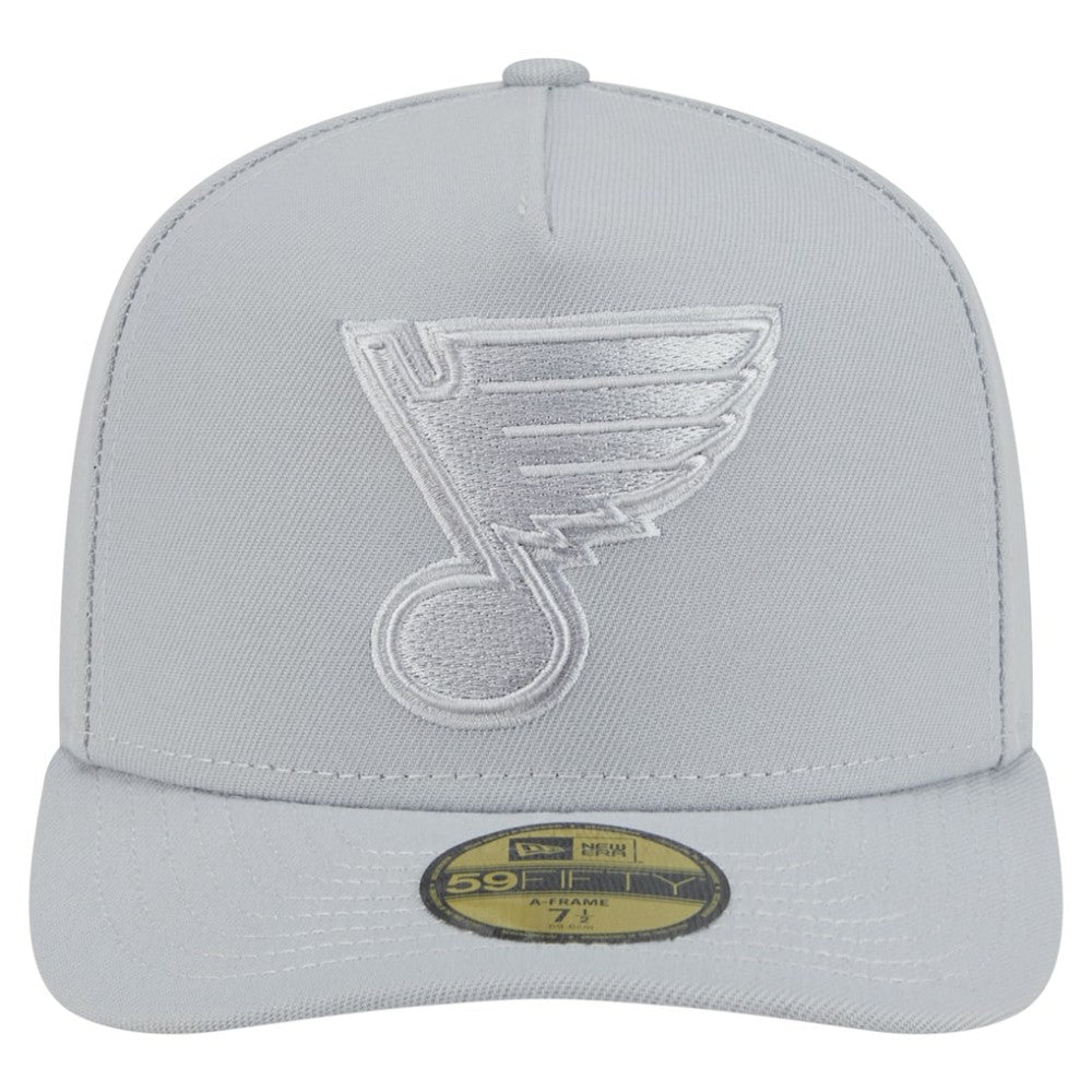 St. Louis Blues New Era Color Pack A-Frame 59FIFTY Fitted Hat - Gray | New Era on sale
