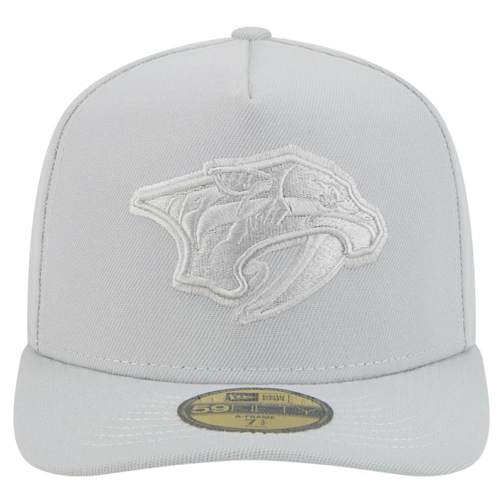 Nashville Predators New Era Color Pack A-Frame 59FIFTY Fitted Hat - Gray | New Era Lifestyle