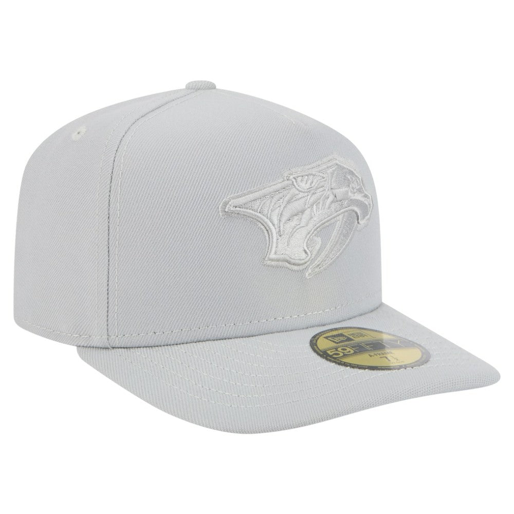 Nashville Predators New Era Color Pack A-Frame 59FIFTY Fitted Hat - Gray | New Era Lifestyle