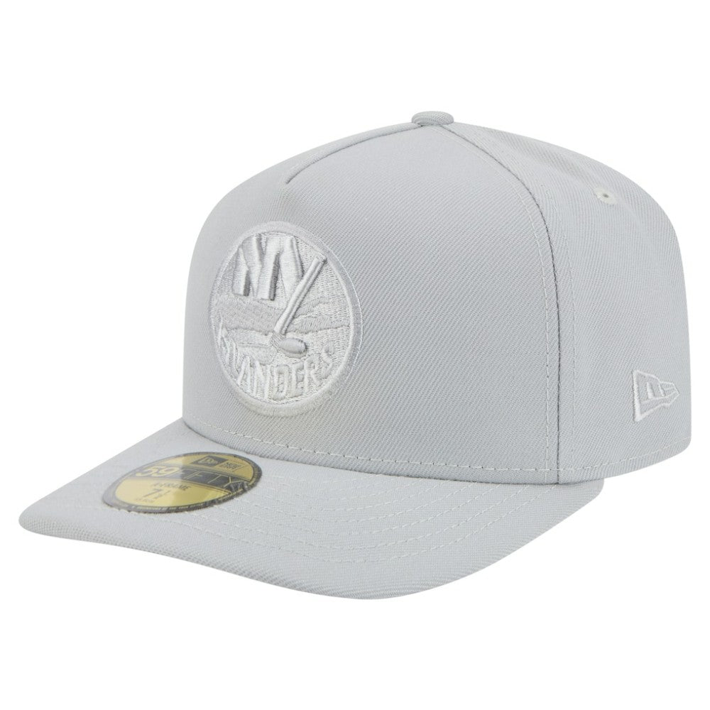 New York Islanders New Era Color Pack A-Frame 59FIFTY Fitted Hat - Gray | New Era near me