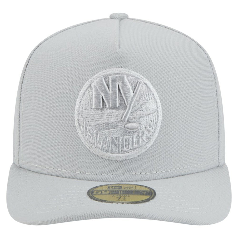 New York Islanders New Era Color Pack A-Frame 59FIFTY Fitted Hat - Gray | New Era near me