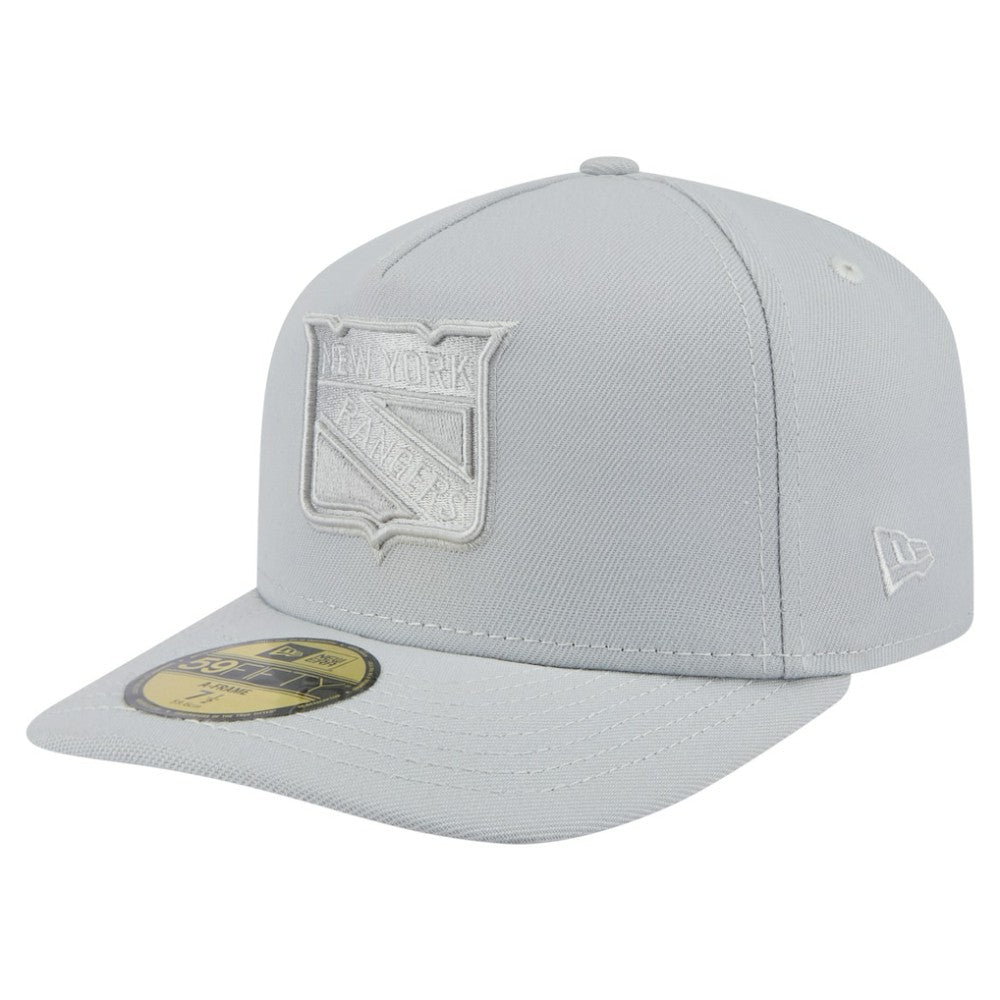 New York Rangers New Era Color Pack A-Frame 59FIFTY Fitted Hat - Gray | New Era Clearance