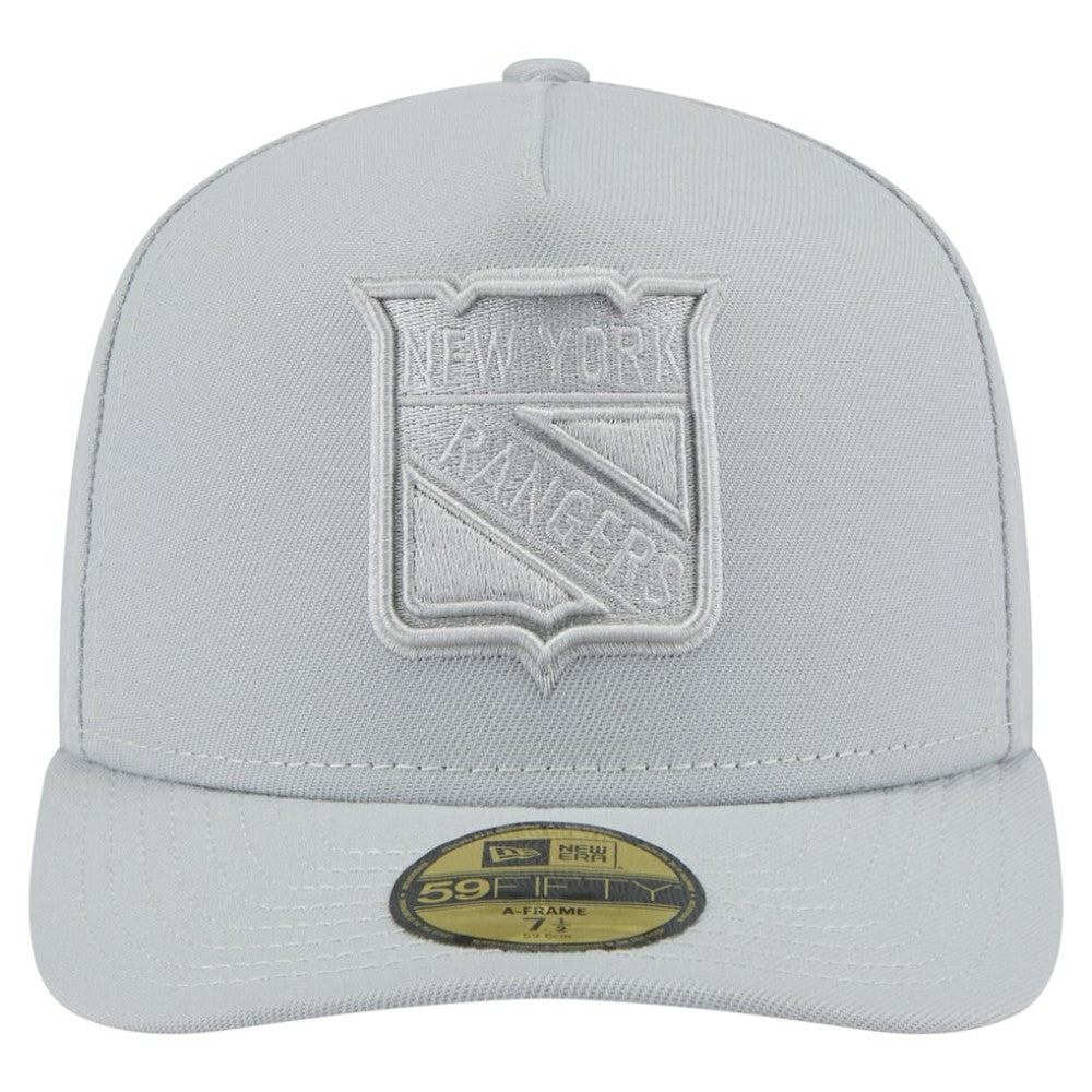New York Rangers New Era Color Pack A-Frame 59FIFTY Fitted Hat - Gray | New Era Clearance