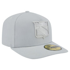 New York Rangers New Era Color Pack A-Frame 59FIFTY Fitted Hat - Gray | New Era Clearance