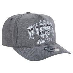 Los Angeles Kings New Era Throwback Washed A-Frame Pre-Curved 9FIFTY Snapback Hat - Charcoal | New Era sale