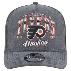 Philadelphia Flyers New Era Throwback Washed A-Frame Pre-Curved 9FIFTY Snapback Hat - Charcoal | New Era on sale