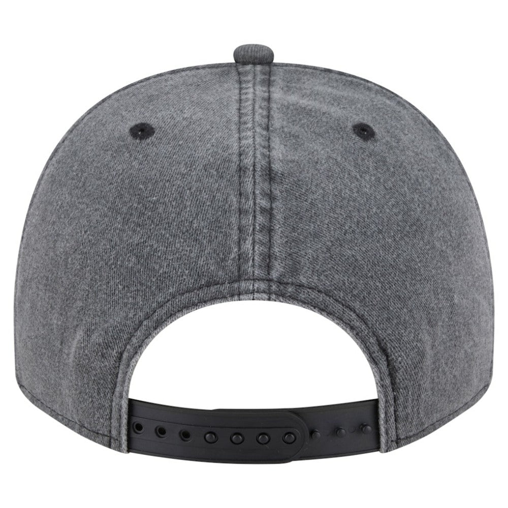 Boston Bruins New Era Throwback Washed A-Frame Pre-Curved 9FIFTY Snapback Hat - Charcoal | New Era Clearance