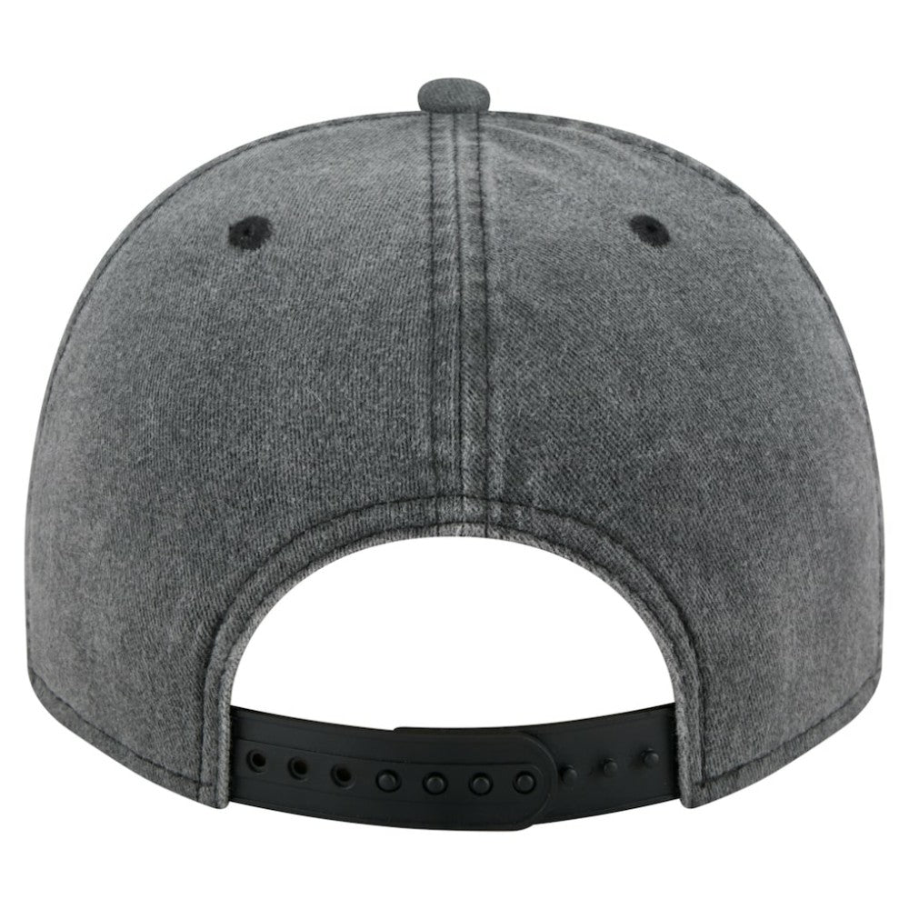 Chicago Blackhawks New Era Throwback Washed A-Frame Pre-Curved 9FIFTY Snapback Hat - Charcoal | New Era Lifestyle