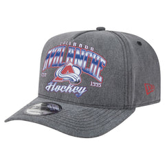 Colorado Avalanche New Era Throwback Washed A-Frame Pre-Curved 9FIFTY Snapback Hat - Charcoal | New Era sale