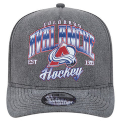 Colorado Avalanche New Era Throwback Washed A-Frame Pre-Curved 9FIFTY Snapback Hat - Charcoal | New Era sale