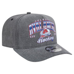 Colorado Avalanche New Era Throwback Washed A-Frame Pre-Curved 9FIFTY Snapback Hat - Charcoal | New Era sale