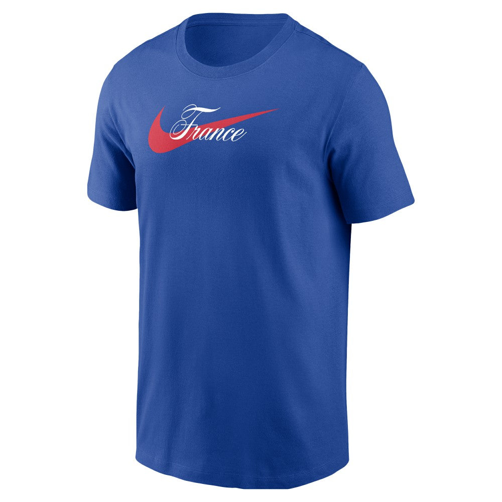 Nike - France National Team Team Wordmark Swoosh Core T-Shirt - Royal