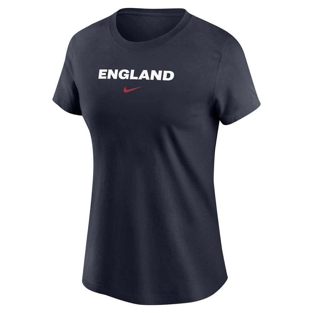 Nike - England National Team Women's Wordmark T-Shirt - Navy