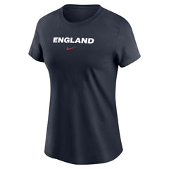 Nike - England National Team Women's Wordmark T-Shirt - Navy