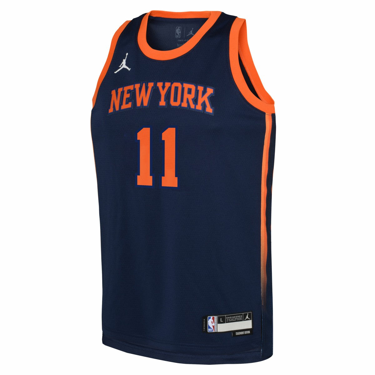 Jalen Brunson New York Knicks Jordan Brand Youth Swingman Jersey Statement Edition Navy