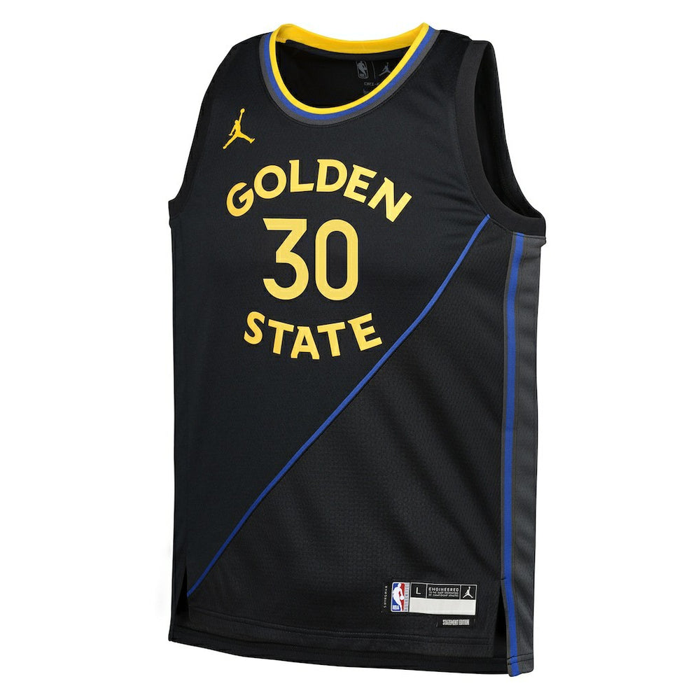Stephen Curry Golden State Warriors Jordan Brand Youth Swingman Jersey Statement Editi- Navy