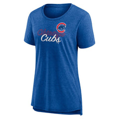 Chicago Cubs Women's Practice Time Tri-Blend T-Shirt for sale