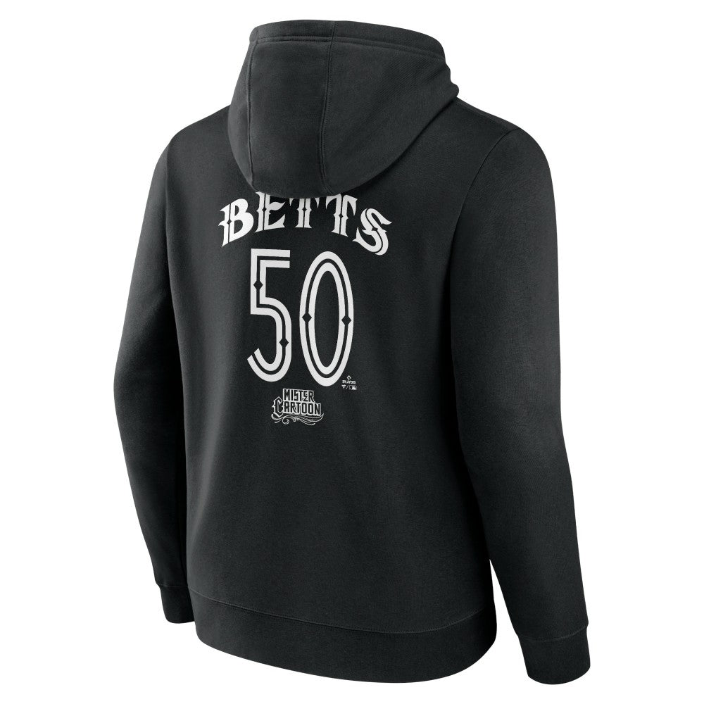 Mookie Betts Los Angeles Dodgers Mister Cartoon Name & Number Pullover Hoodie Outlet