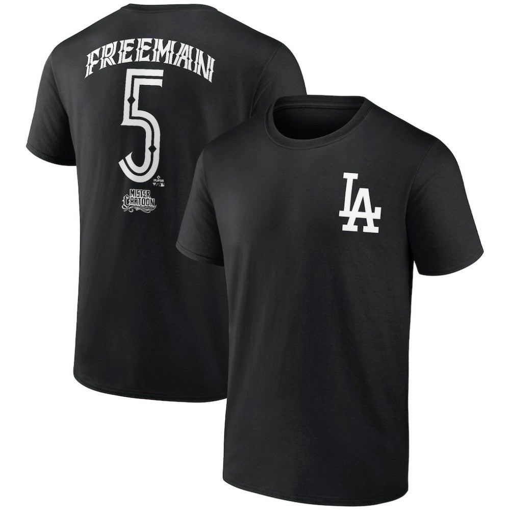 Freddie Freeman Los Angeles Dodgers Mister Cartoon Name & Number T-Shirt Outlet