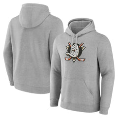 Anaheim Ducks Primary Logo Pullover Sweatshirt - Gray | NHL sale