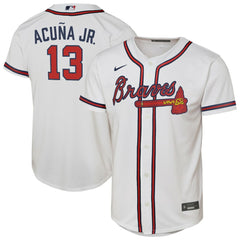 Ronald Acuna Jr. Atlanta Braves Nike Youth Home Replica Player Jersey Near Me