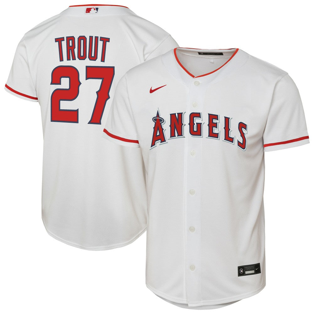 Mike Trout Los Angeles Angels Nike Youth Home Replica Player Jersey Near Me