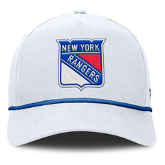 New York Rangers Fanatics Rope A-Frame Adjustable Hat - White | Fanatics Clearance
