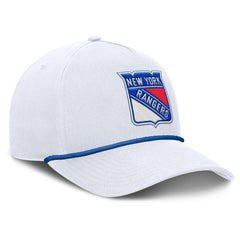 New York Rangers Fanatics Rope A-Frame Adjustable Hat - White | Fanatics Clearance