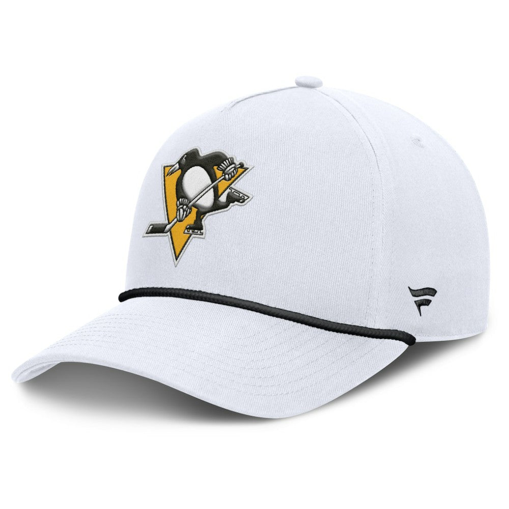 Pittsburgh Penguins Fanatics Rope A-Frame Adjustable Hat - White | Fanatics discount