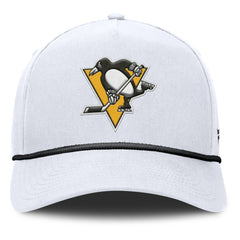 Pittsburgh Penguins Fanatics Rope A-Frame Adjustable Hat - White | Fanatics discount