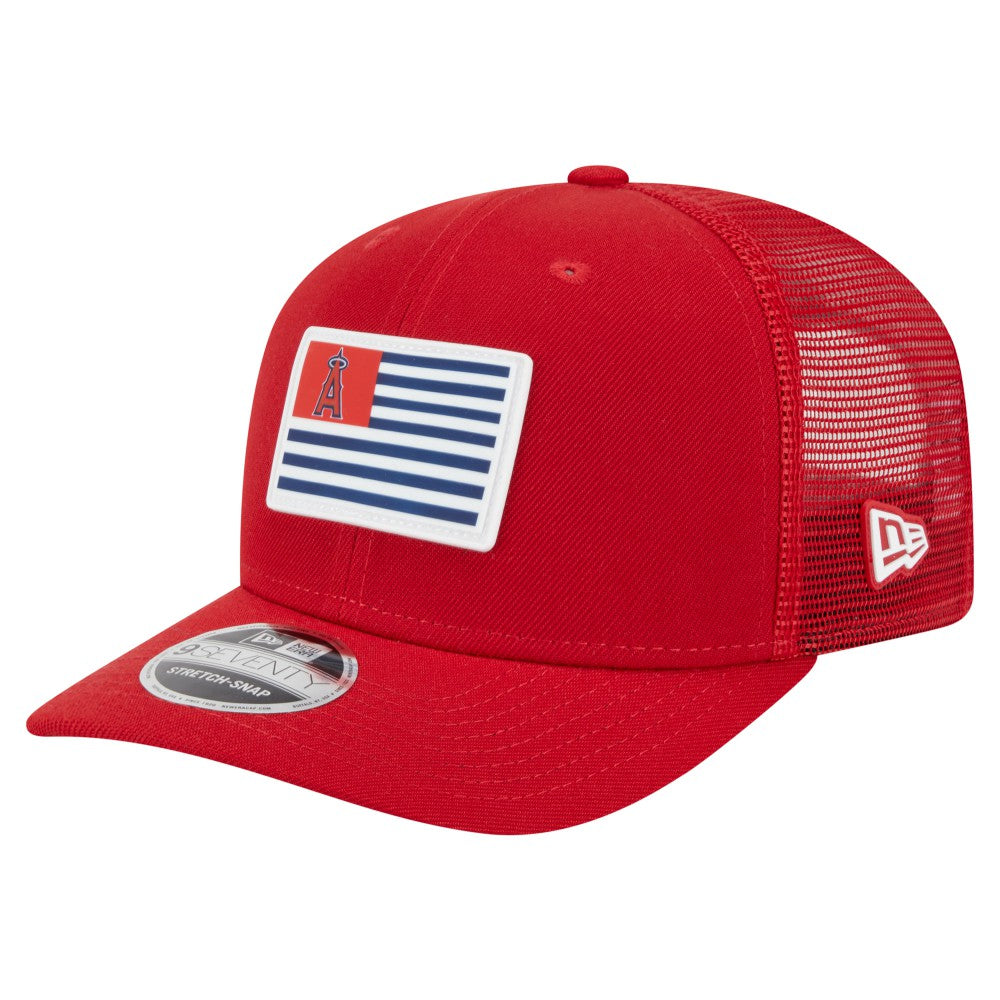 Los Angeles Angels New Era Flag 9SEVENTY Stretch-Snap Hat Online