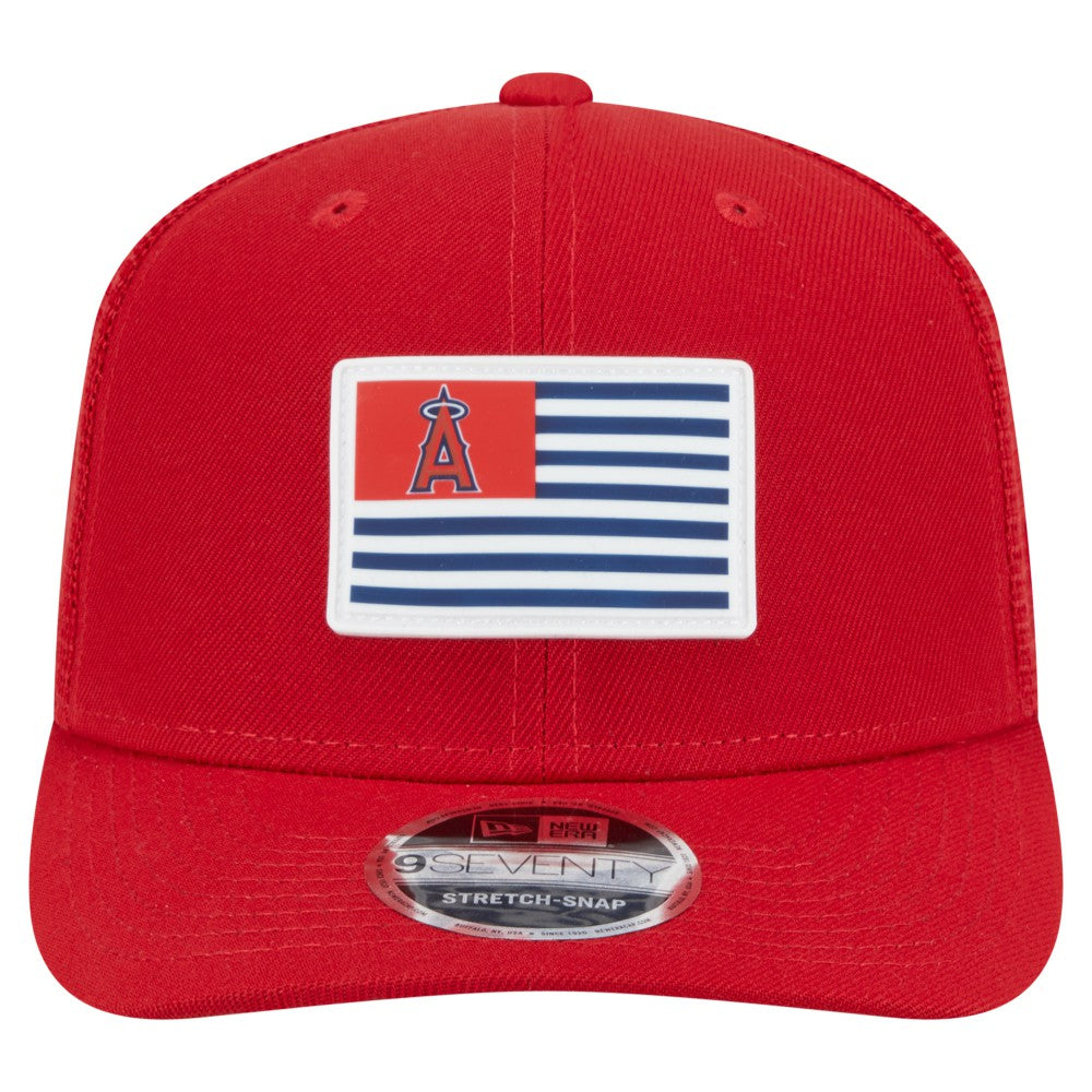 Los Angeles Angels New Era Flag 9SEVENTY Stretch-Snap Hat Online